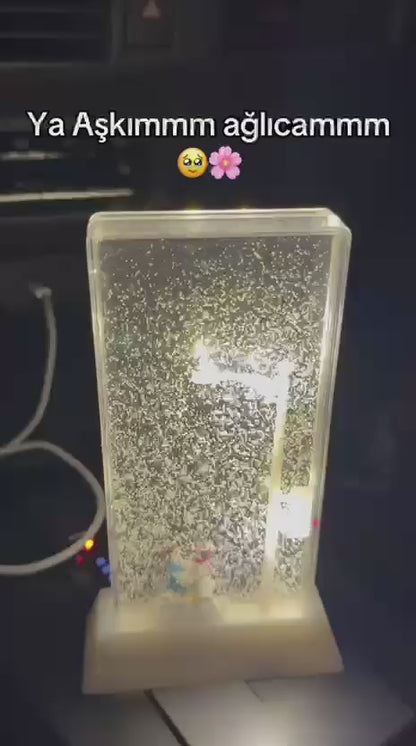 Romantik Sokak Lambalı Kar Küresi